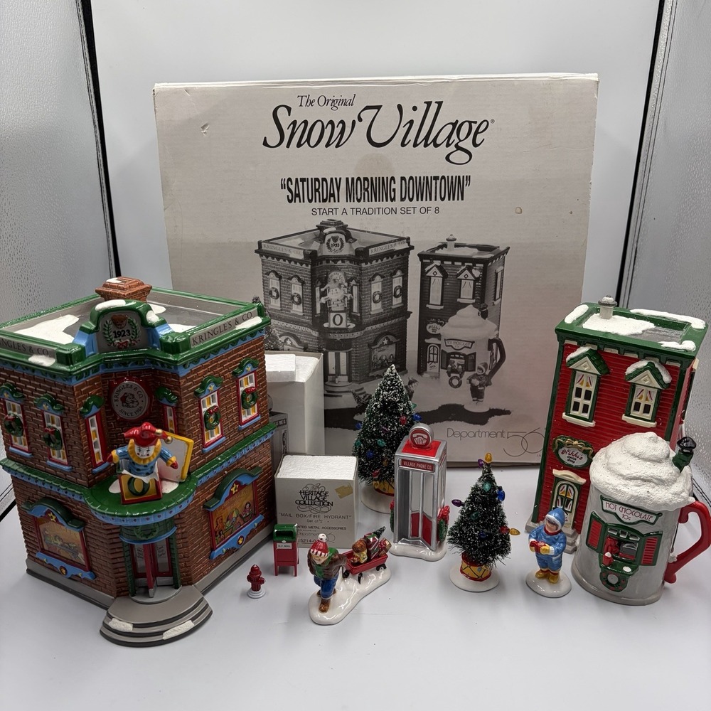 Department 56 Saturday Morning Downtown #54902 1997 Retired With Box New Read